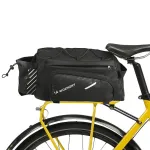 Wozinsky Bicycle Trunk Bag 9L su petne&scaron;omis ir lietaus dangčiu, juoda (WBB22BK)