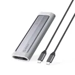 ORICO AXM2F M.2 SATA SSD korpusas su USB-C 3.2 &ndash; Pilka