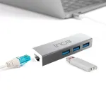 INCA IUSB-03TX USB 3.0 Gigabit Ethernet adapteris su USB-C adapteriu, 1000Mbps, juodas
