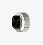 UNIQ Revix Reversible Magnetic Watch Strap, skirta Apple Watch Series 1/2/3/4/5/6/7/8/9/SE/SE2/SE3 38/40/41mm - Sage Green/Beige