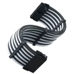ATX ilginimo kabelis SILVERSTONE SST-PP07E-MBBW 30 cm juodas/baltas