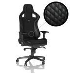 noblechairs EPIC natūrali oda žaidimų kėdė - Juoda