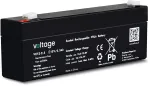 VOLTAGE AGM Battery 12V 2.3Ah VE12-2.3 (6-9 Years Life)