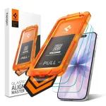 Spigen Glas.tR AlignMaster Slim 3-Pack Grūdinto stiklo ekrano apsauga, skirta Apple iPhone 17