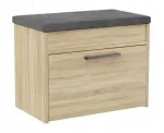 Topeshop PARMA MINI SONOMA shoe organizer Closed Sonoma oak