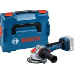 BOSCH X-LOCK belaidis kampinis &scaron;lifuoklis GWX 18V-11 S Professional Solo, 18V, 125mm, mėlynas/juodas, tik įrankis