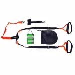 Tunturi 14TUSFU154 Suspension / Sling Trainer &ndash; reguliuojami diržai kūno svoriui su durų inkaru, juoda/geltona