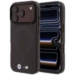 BMW M IML matinio metalo logotipo ir apdailų MagSafe dėklas, skirtas iPhone 18 Pro Max / 17 Pro Max - bordo spalvos