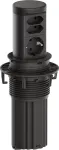 Bachmann ELEVATOR2 stalinis i&scaron;traukiamas maitinimo modulis 1x Schuko 2x Europlug juodas 0,5m