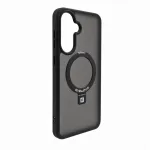 Evelatus Samsung Galaxy A37 / A36 Shield dėklas su MagSafe ir stoveliu, matinis juodas