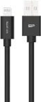 Silicon Power Boost Link PVC LK15AL įkrovimo ir duomenų kabelis, USB-A &ndash; Lightning, MFi sertifikatas, 1 m, iki 12 W, juodas