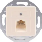 SHIVERPEAKS S/CONN maximum connectivity UAE RJ45 sieninė lizdinė plok&scaron;tė 1x8 įleidžiama su centrine plok&scaron;te ir metaliniu montavimo žiedu, gryna balta 74221-1-50-UNI