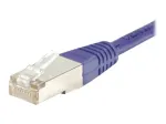 Exertis Connect 854461 Cat.6 S/FTP PiMF komutacinis kabelis, 20 m, violetinės spalvos, plonas apsauginis lankstas