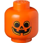 LEGO Storage Head pumpkin, maža, dėžutė oranžinė/juoda