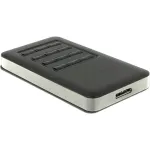 DeLOCK 42594 SSD dėklas M.2 SATA juodas sidabrinis