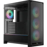 Ocypus Delta C70 ARGB juodas panoraminio stiklo Mid-Tower korpusas