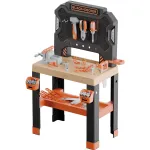 Vaiki&scaron;kas žaidimų darbo stalas SMOBY Black & Decker Model 2025 su įrankiais ir priedais
