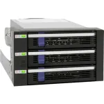 &bdquo;Icy Dock MB153SP-B&ldquo; juodas 3-in-2 RAID nugarinės plok&scaron;tės diskų krep&scaron;ys