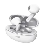 Trust Yavi True Wireless Stereo (TWS) ausinės, į ausį, Bluetooth, USB Type-C, balta