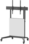 Manhattan mobilus TV stovas ant ratukų, 50&ndash;100 inch, 35&ndash;80 kg, reguliuojamo auk&scaron;čio Lift&Lock, juodas (462730)