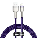 USB-A į Lightning laidas Baseus 1 m &ndash; USB duomenų laidas, violetinis