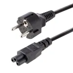 StarTech.com 3 m maitinimo laidas ne&scaron;iojamam kompiuteriui, EU Schuko į C5, 2,5 A 250 V, 18 AWG