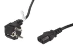 Maitinimo laidas LANBERG CA-C13C-11CC-0050-BK &mdash; 5 m, C13 lizdas į CEE7/7, kampuotas C13
