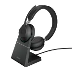 Jabra Evolve2 65 USB-C Juoda UC įkrovimo stovas Stereo