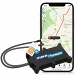 GPS sekiklis KSIX Yukatrack easyWire &ndash; universalus GPS sekiklis, juodas, 63 g, 92,5&times;57,6 mm