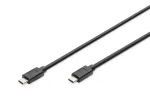 DIGITUS USB Type-C jungiamasis laidas, tipas C į C, M/M, 1 m, Gen2, juodas (AK-300139-010-S)