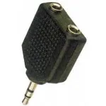 MicroConnect AUDALS lyties keitiklis 3.5mm 2x3.5mm juodas