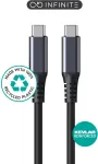 eSTUFF ES604520 INFINITE USB-C laidas, USB4 Gen 3x2, 240 W, 40 Gbps, 1,2 m