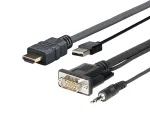 Kombinuotas kabelis HDMI USB VGA Audio Vivolink PROHDMIMVGA2