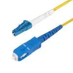 StarTech.com 1m (3,3 pėdos) LC į SC (UPC) OS2 vienmodis simplex &scaron;viesolaidinis kabelis, 9/125&micro;m, 40G/100G, atsparus lenkimui, maži įterpimo nuostoliai - LSZH &scaron;viesolaidinis trumpiklis