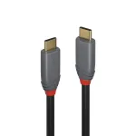 Lindy 0,5 m USB 3.2 Type C į C laidas, 20 Gbps, 5 A, PD, Anthra Line