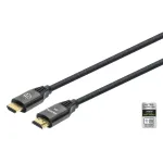 HDMI kabelis Manhattan 8K 60Hz 3m Vyri&scaron;kas į Vyri&scaron;ką Juodas