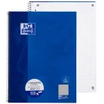 Oxford College bloknotas A4, 80 lapų, languotas, su vidinėmis para&scaron;tėmis, 90 g/m&sup2;, mėlynas (100050358)