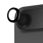 PanzerGlass Hoops apsauginis objektyvas iPhone Air &mdash; grūdintas stiklas, juodas, atsparus įbrėžimams ir smūgiams