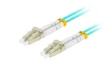 Skaidulinis optinis kabelis LANBERG FO-LULU-MD31-0010-TQ 1 m OM3 LC&ndash;LC Aqua