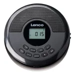 Ne&scaron;iojamas CD grotuvas Lenco CD-340BK &ndash; juodas, kompakti&scaron;kas