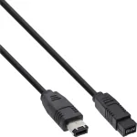 FireWire 400 į 800 laidas InLine 36905 5 m Vyri&scaron;kas/Vyri&scaron;kas Juodas