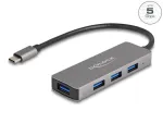 DeLOCK 63173 USB 3.2 Gen 1 &scaron;akotuvas, USB Type-C, 4&times; USB-A, 5000 Mbit/s, juodas
