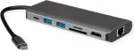ROLINE 12.02.1123 USB4-C prijungimo stotelė, HDMI, GbE, 2x USB-A, TF/SD, USB-C PD, 8K30