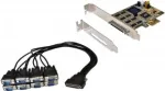 PCI-Express sąsajos plok&scaron;tė EXSYS EX-44388 8 prievadų RS-232