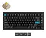 Mechaninė klaviatūra Keychron Q1 Ultra 8K &mdash; 75% forma, USB + RF belaidis + Bluetooth, RGB LED, juoda