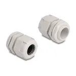Kabelio įvadas M25 DELOCK 10 vnt., plastikinis, pilkas