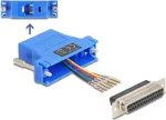 Delock D-Sub 25 kontaktų lizdo į RJ12 montažinis rinkinys mėlynas (67100)