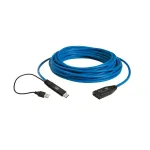 USB kabelis Icron 00-00351 USB 3.2 Gen 1 15 m USB A juodas mėlynas