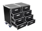 Roadinger 3012643D universalus Roadie Case dėklas su dviem stalčiais DD-2