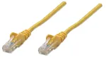 Intellinet 319966 RJ-45 Cat5e UTP tinklo jungimo kabelis, 7,5 m, formuotas, nesikabinantis, geltonos spalvos
